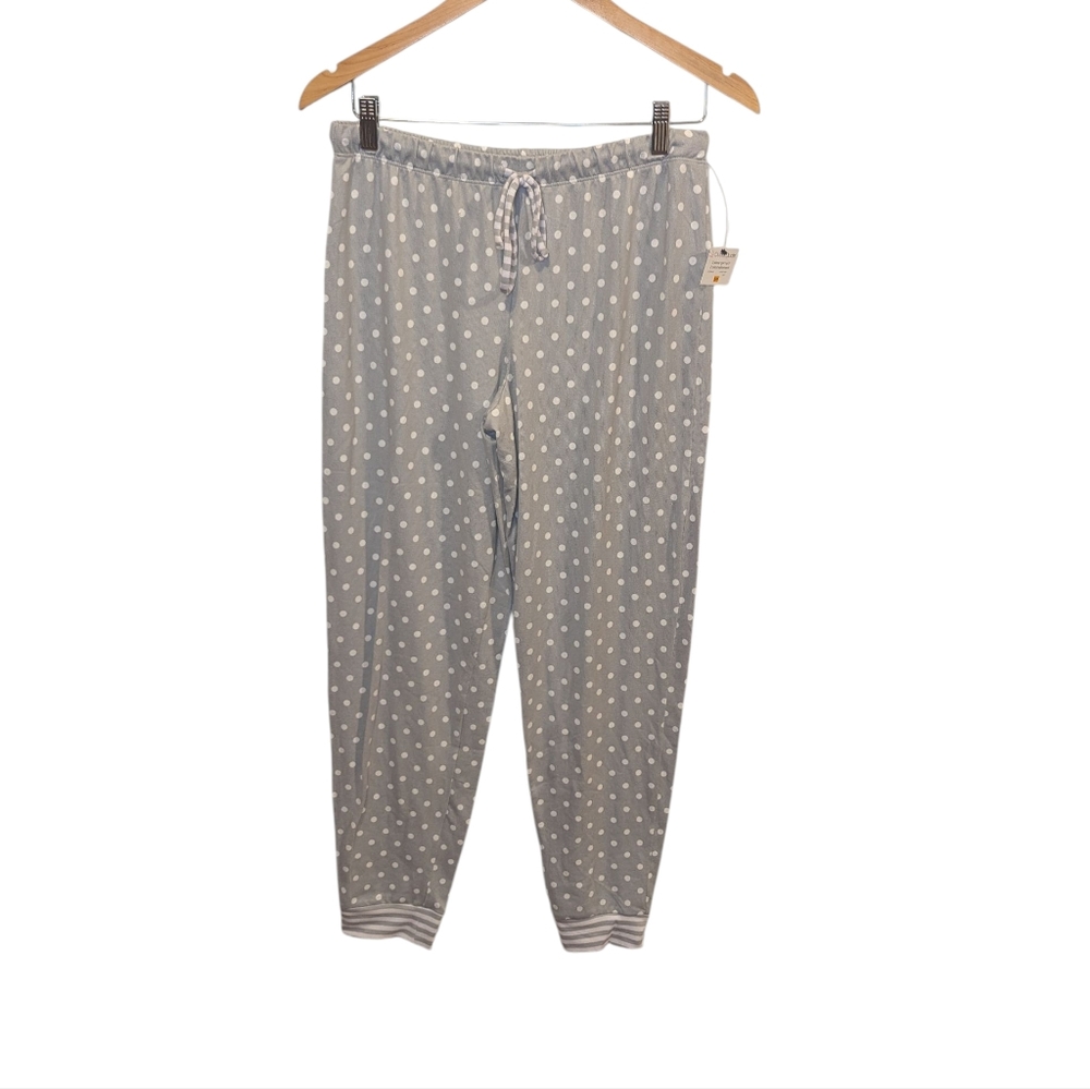 Cuddl Duds Long Sleeve Jogger Polka Dot and Striped Pajama Set Size Small NWT - Picture 3 of 14